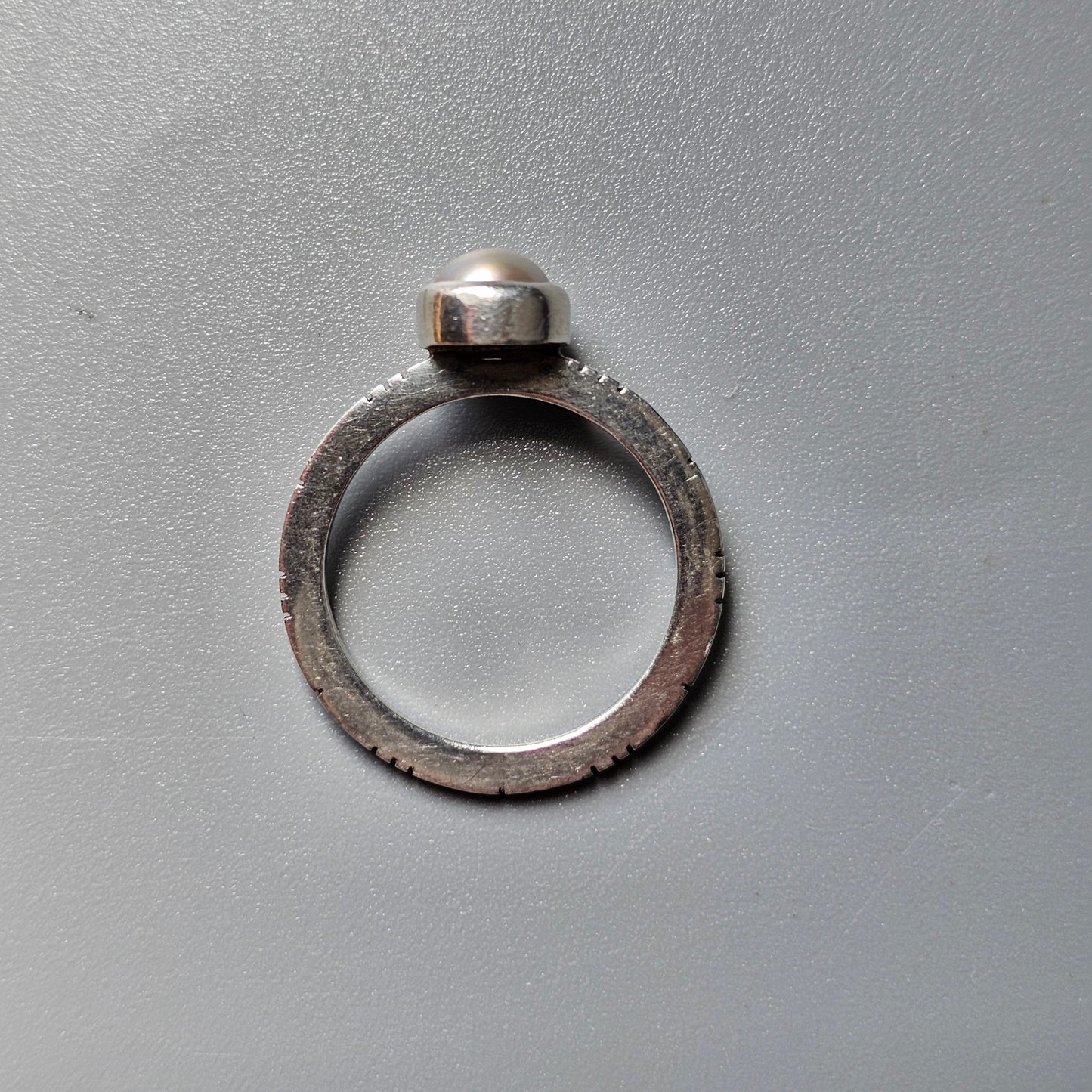 Vintage Silver & Pearl Ring