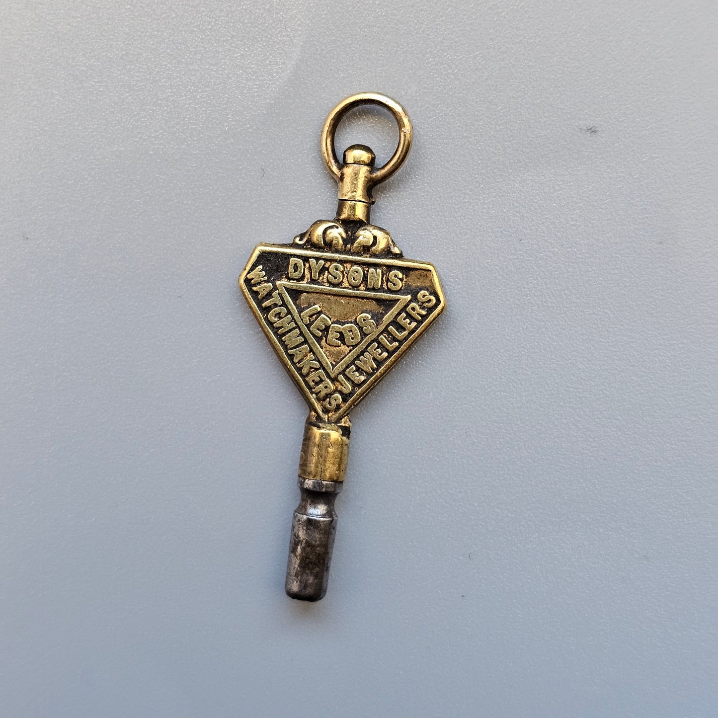 Leeds Dysons Watchmakers Jewellers Antique Advertising Pocket Watch Key