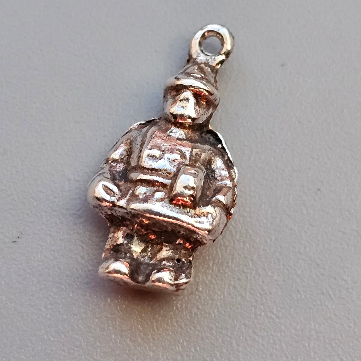 Vintage Silver British Police Bobby Bracelet Charm Pendant
