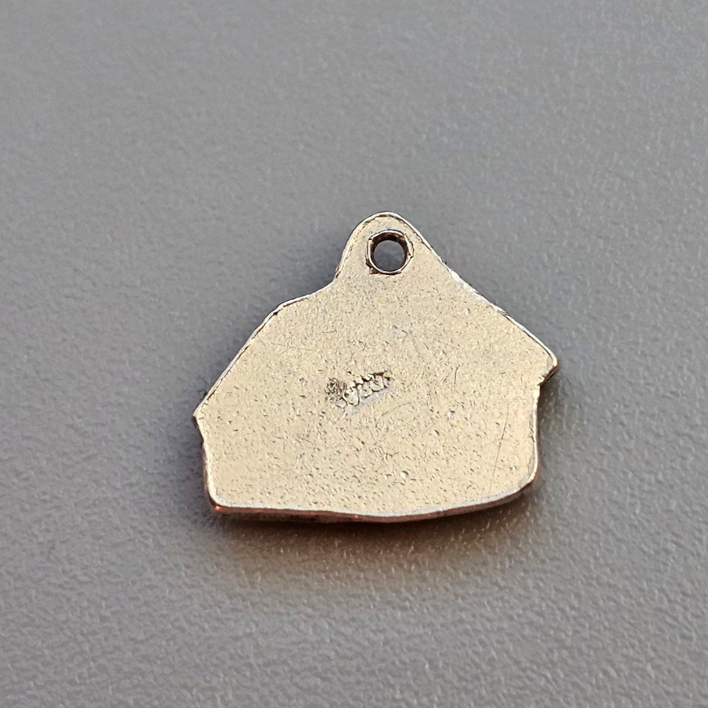Small Vintage c1950s Silver & Enamel House Bracelet Charm Pendant