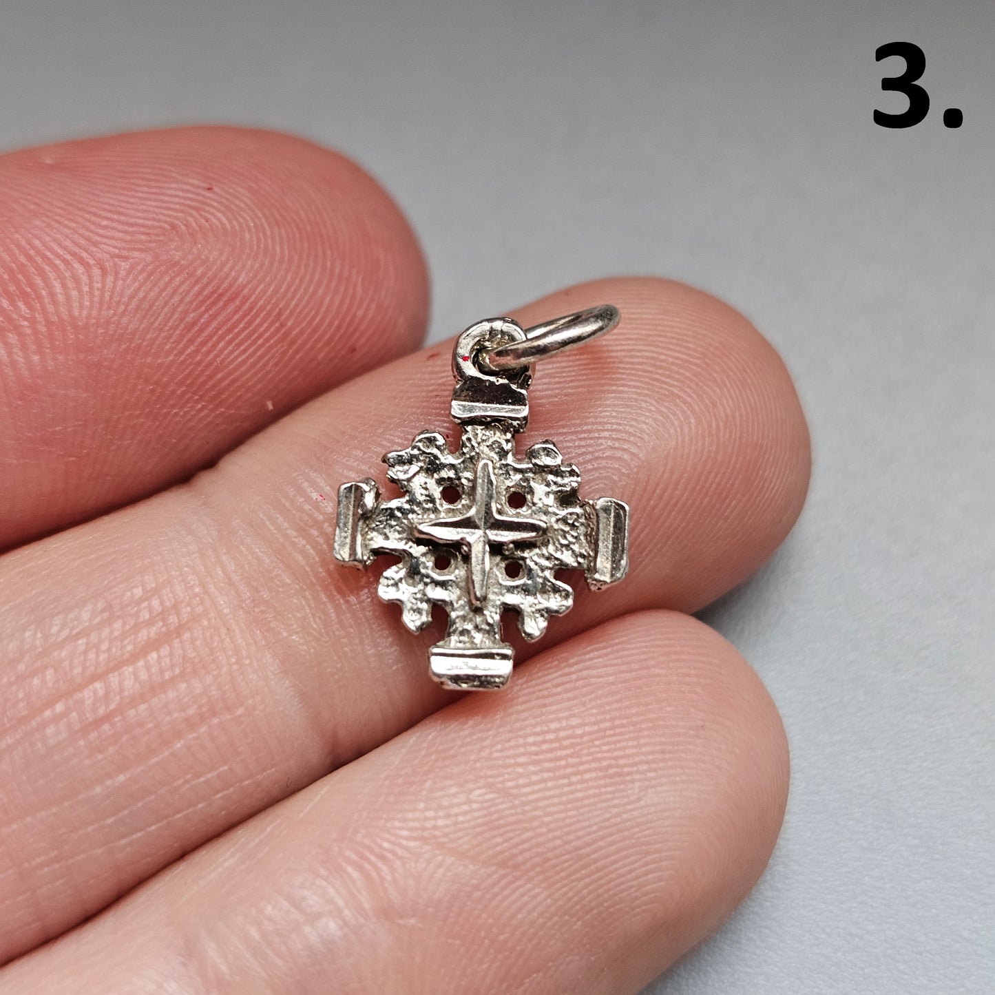 Vintage Silver Jerusalem Cross Pendants & Charms Choose Design