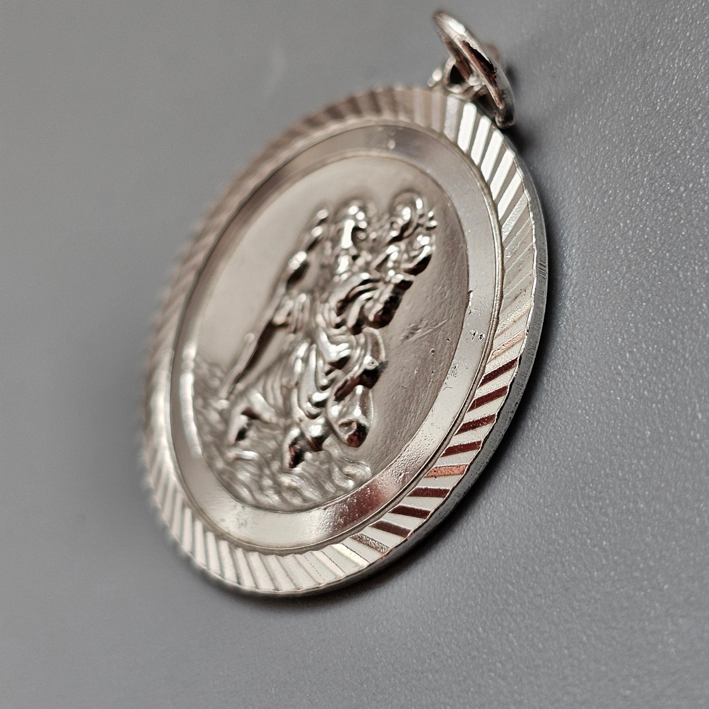 Vintage Georg Jensen Ltd Silver St Christopher Pendant
