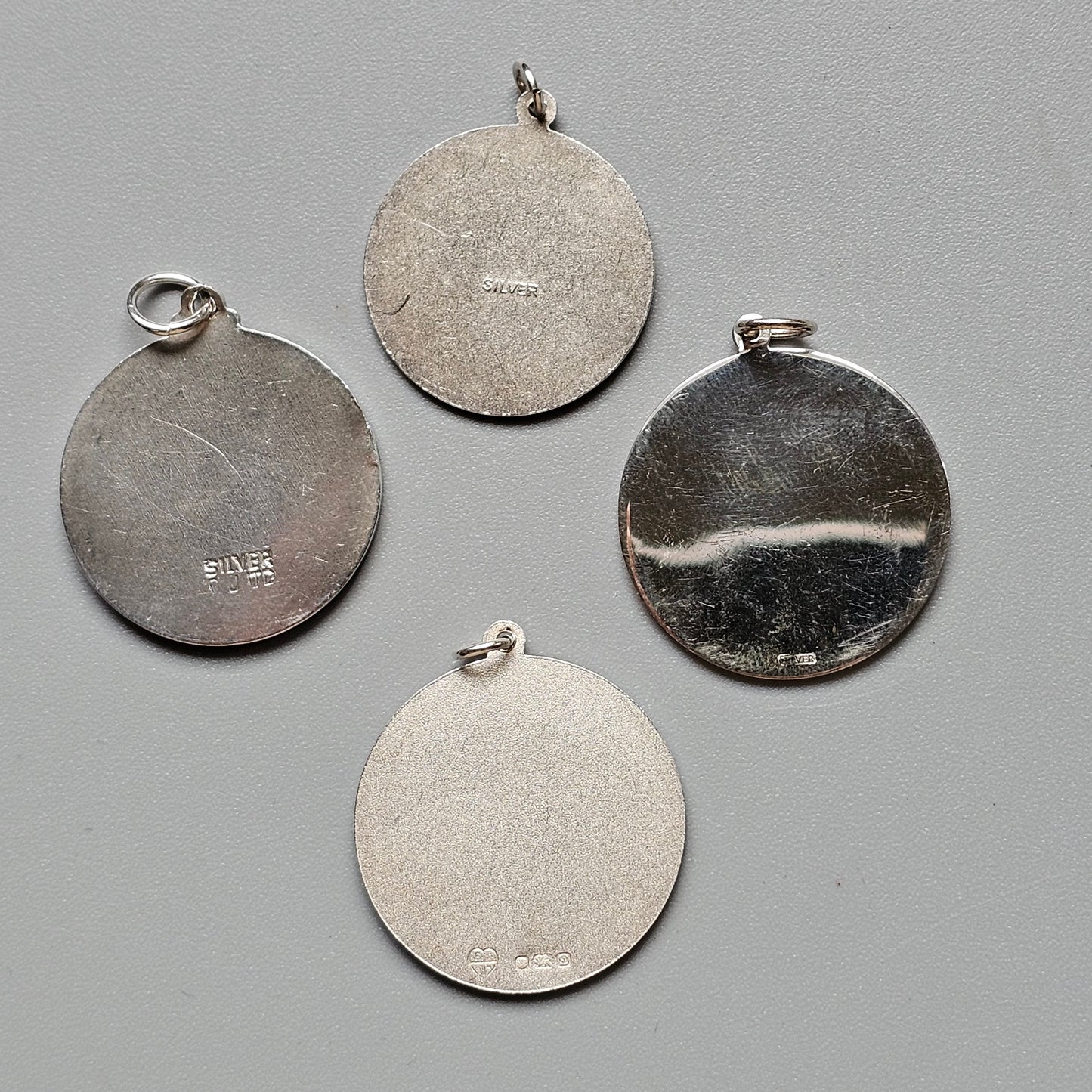 Vintage Silver Saint Christopher Necklace Pendants – Travel Protection Medals, Choice of Designs