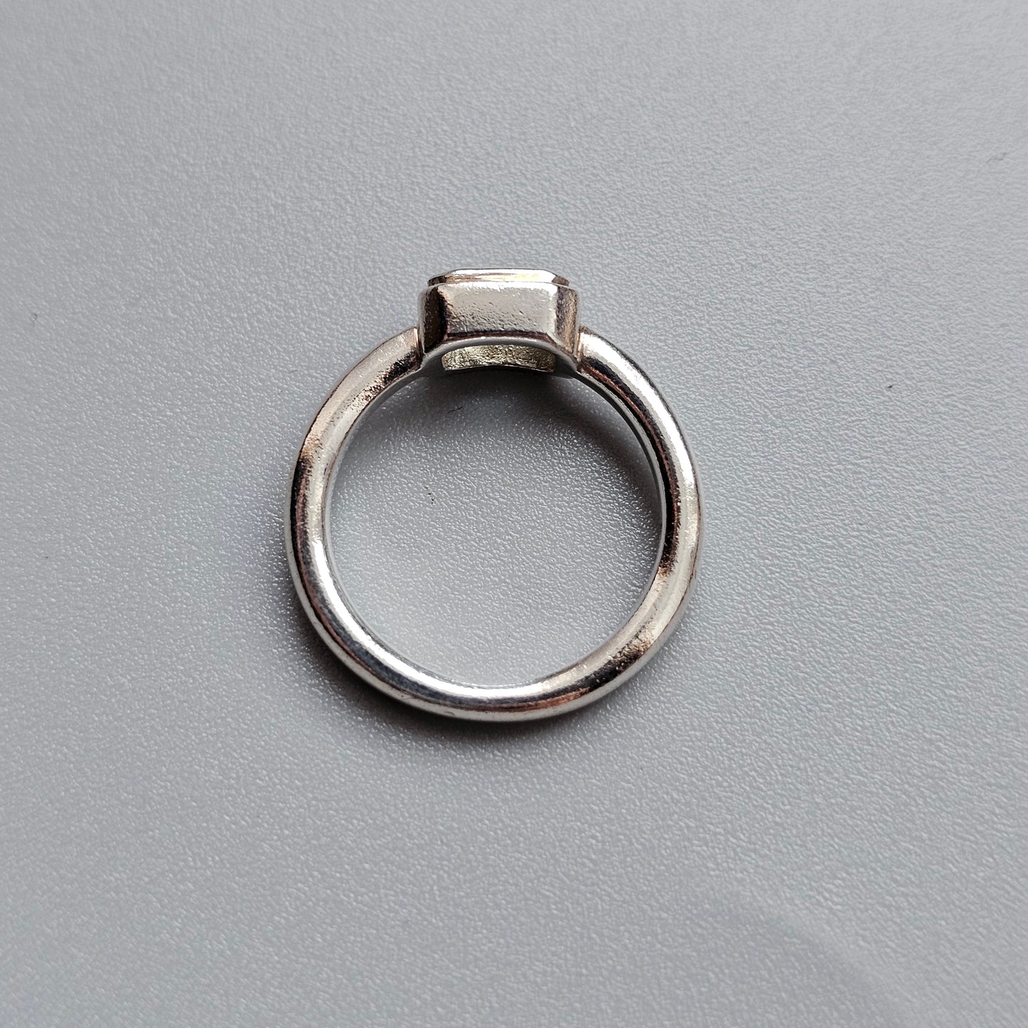 Sterling Silver & Blue Topaz Solitaire Ring