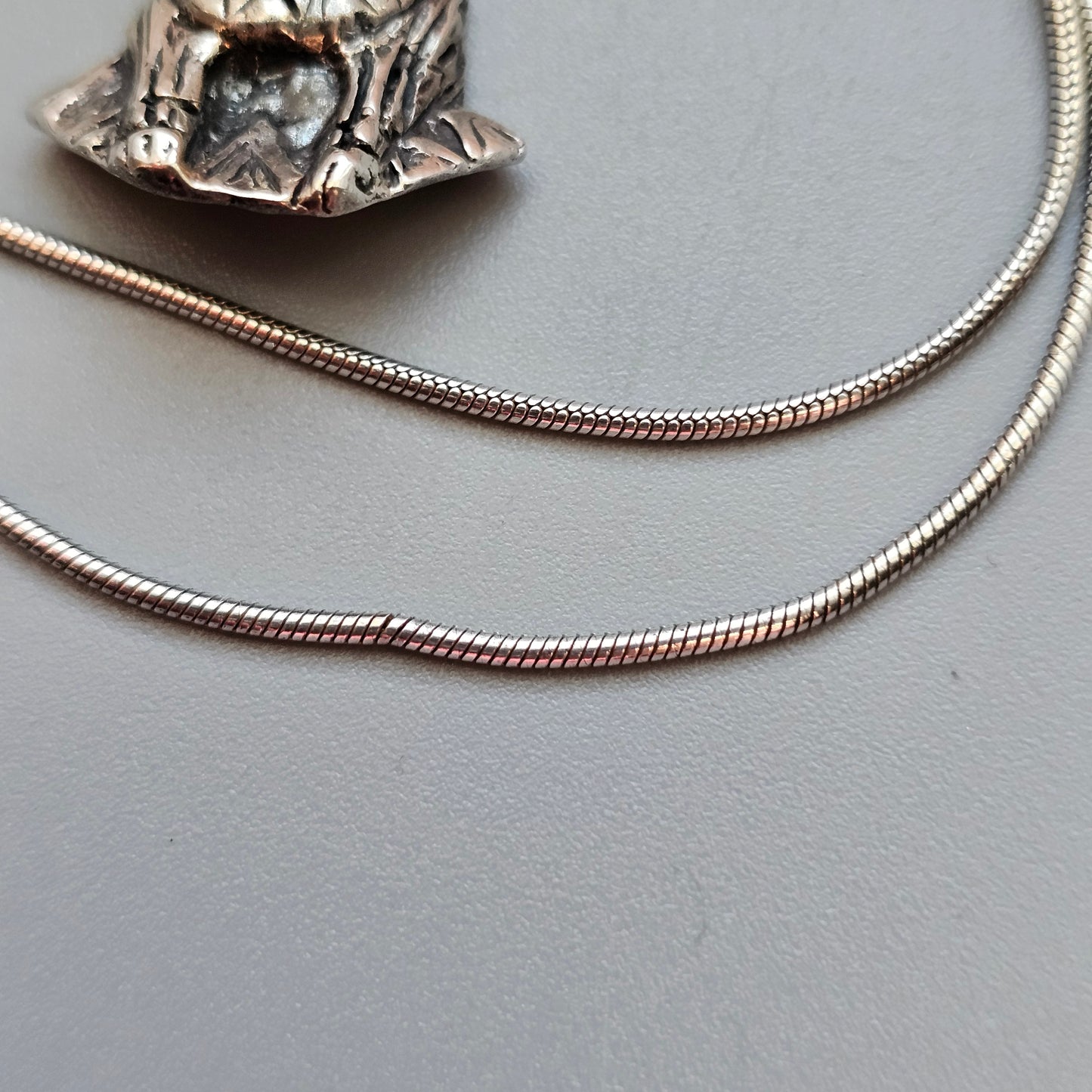 Vintage 1990s Sterling Silver Egyptian Revival Sekhmet Pendant with Carnelian Agate