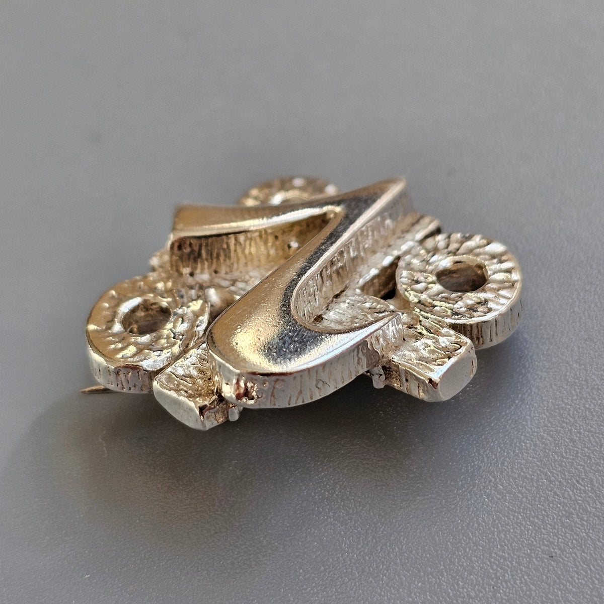 British Hallmarked Sterling Silver Year 2000 Millennium Brooch 1998 - Y2K