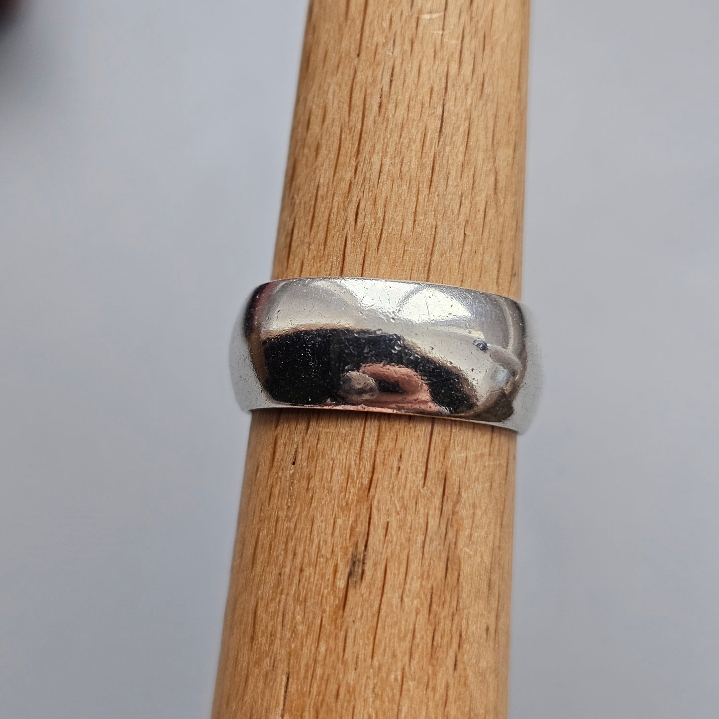 Vintage 1960s Sterling Silver Ring Band Hallmarked 1969