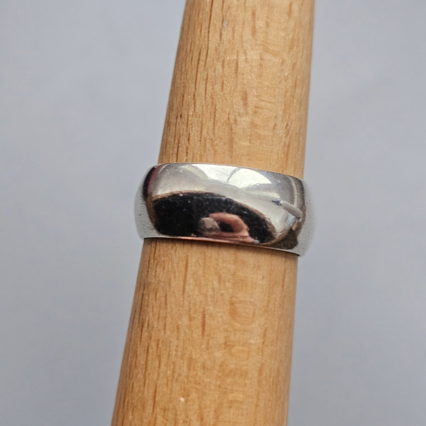 Vintage 1960s Sterling Silver Ring Band Hallmarked 1969