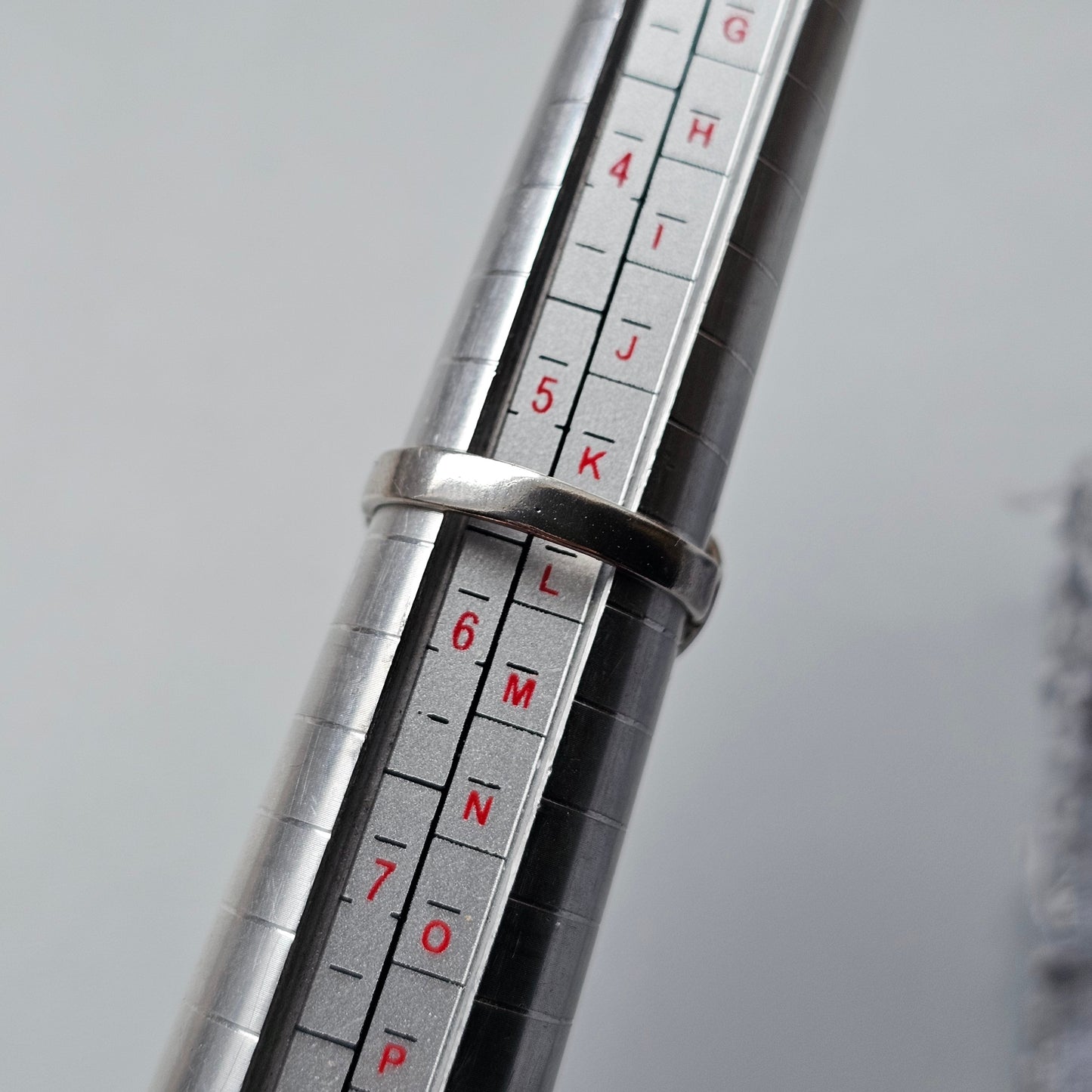 Vintage Silver & Carnelian Agate Ring - UK Ring Size K 1/2 -  US Ring Size 5.5