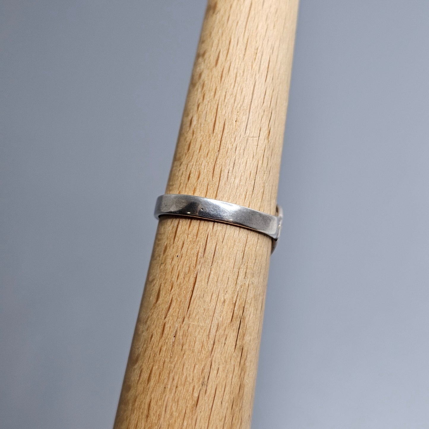 Vintage Silver & Carnelian Agate Ring - UK Ring Size K 1/2 -  US Ring Size 5.5