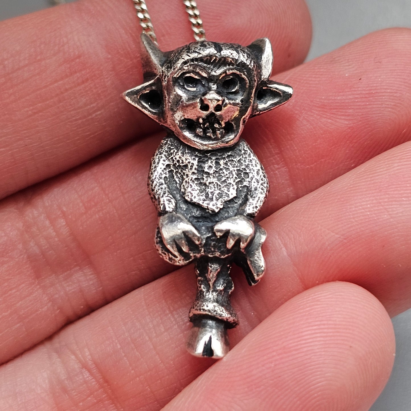 Sterling Silver Lincoln Imp Pendant Necklace 2018