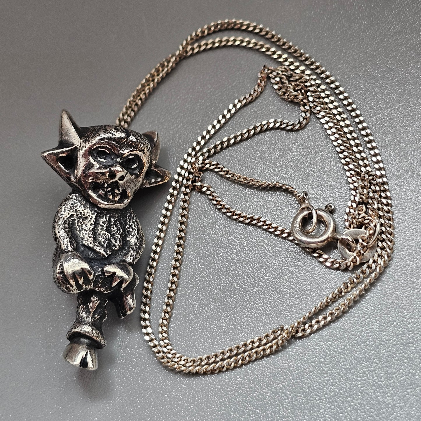 Sterling Silver Lincoln Imp Pendant Necklace 2018