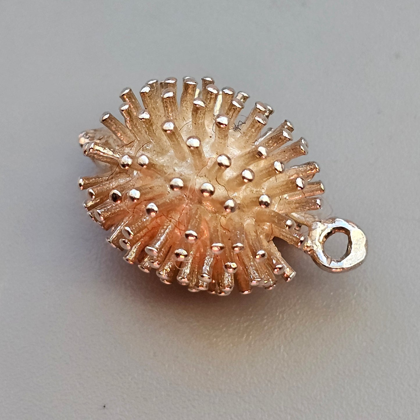 Vintage Sterling Silver Hedgehog Bracelet Charm Pendant