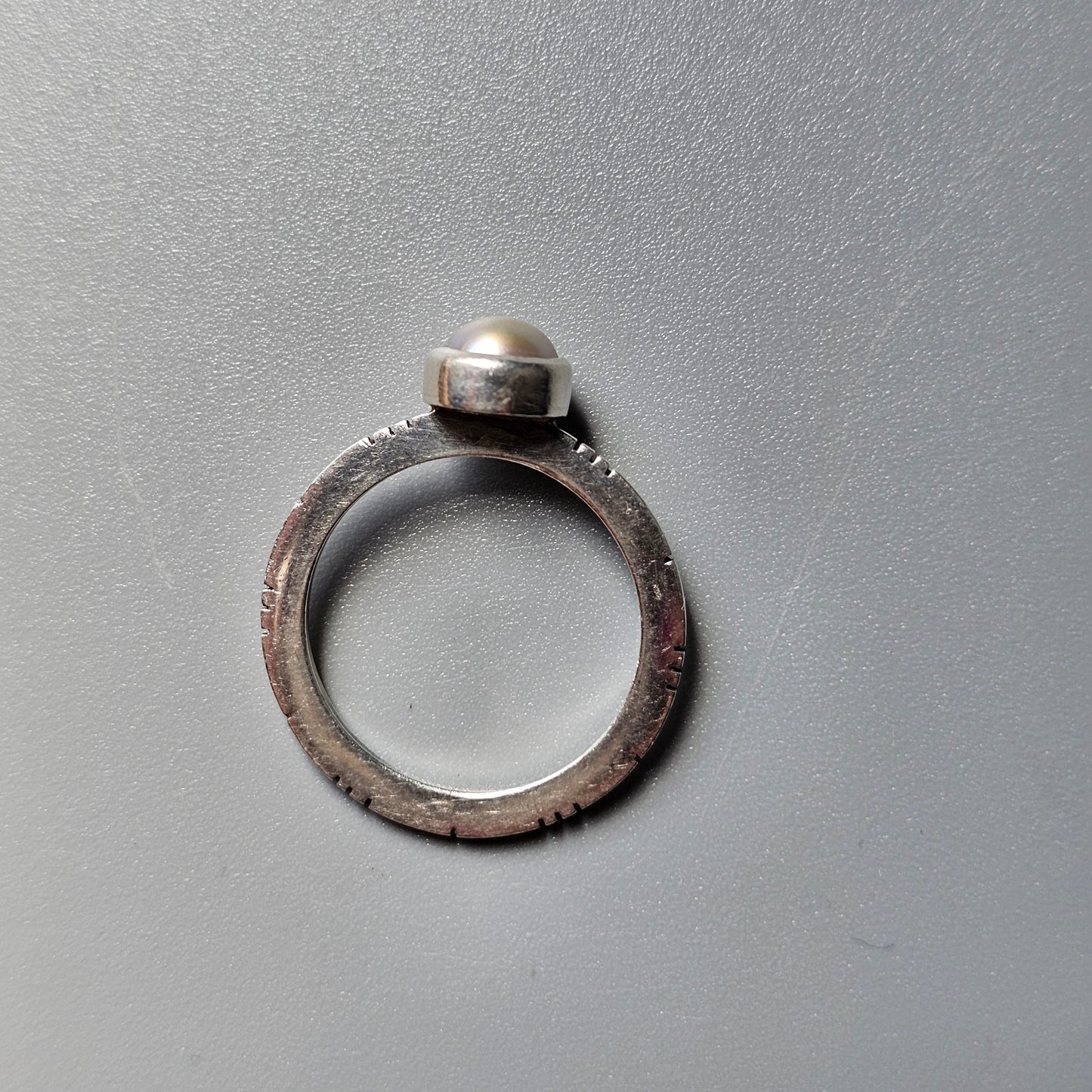 Vintage Silver & Pearl Ring