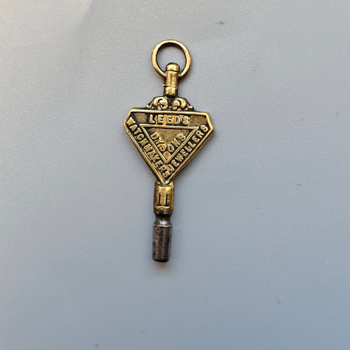 Leeds Dysons Watchmakers Jewellers Antique Advertising Pocket Watch Key