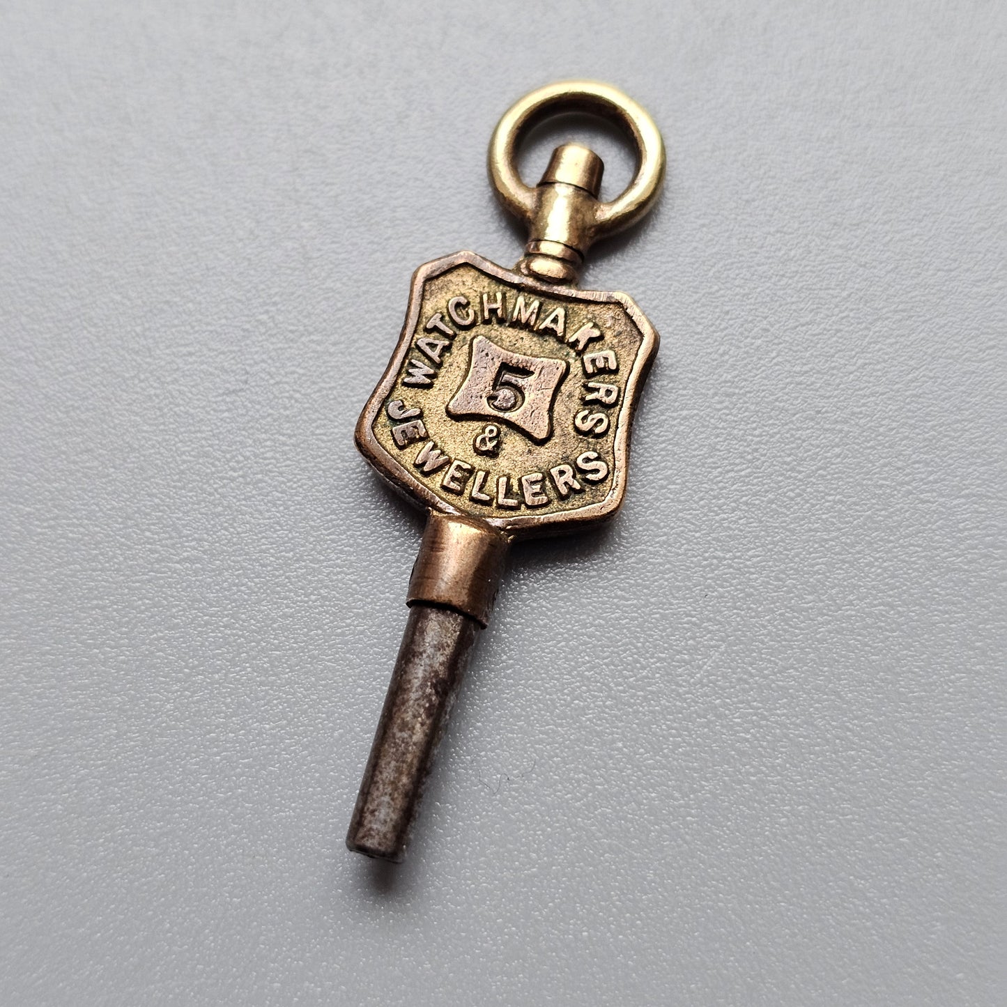 Clarke & Son 29 Lister Gate Nottingham Watchmakers & Jewellers Antique Advertising Pocket Watch Key