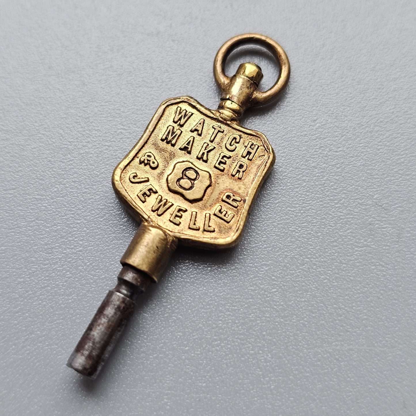 M.S.Jamieson 60 Portland Street Kilmarnock Antique Advertising Pocket Watch Key Watch Maker & Jeweller