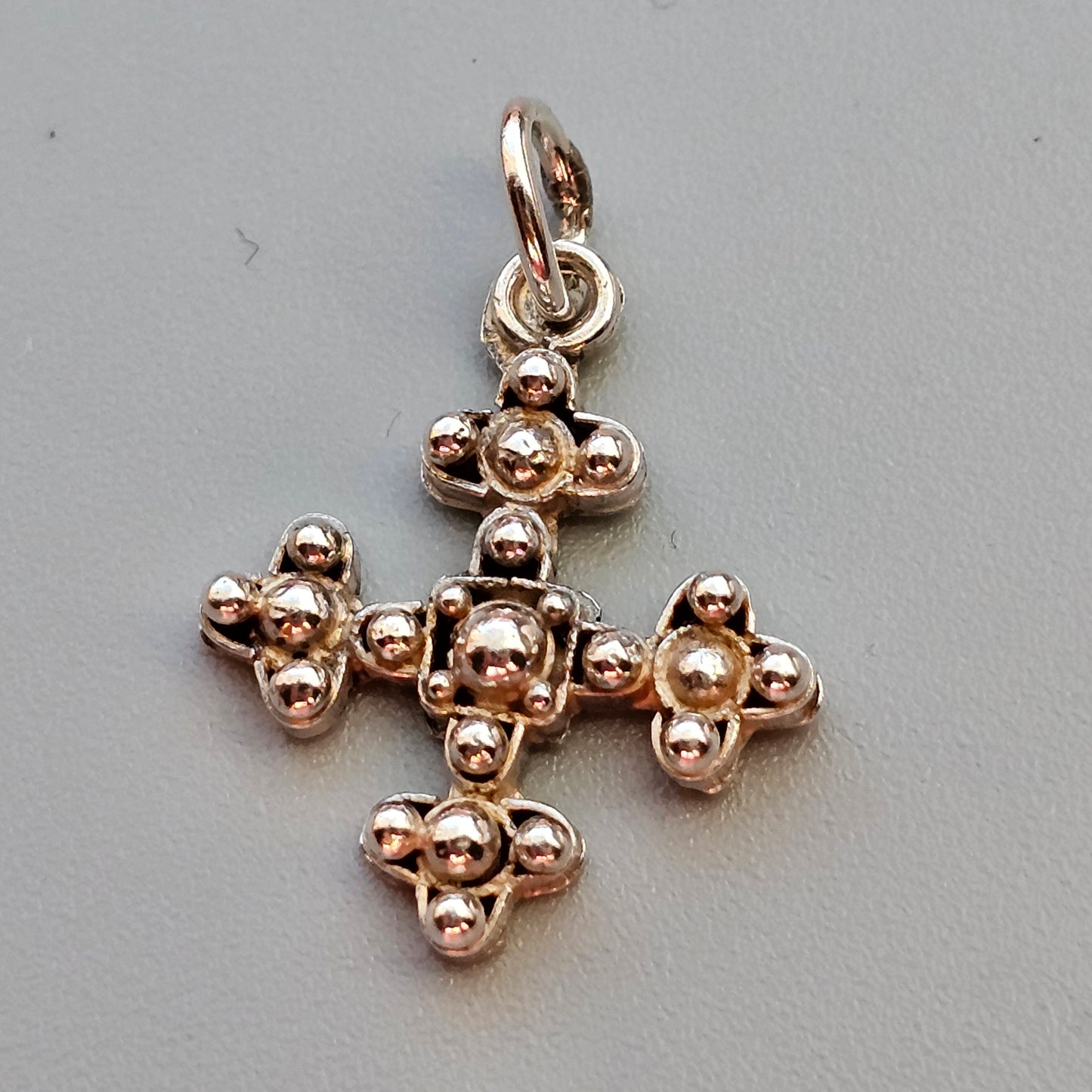 Vintage Silver Cross Necklace Pendant