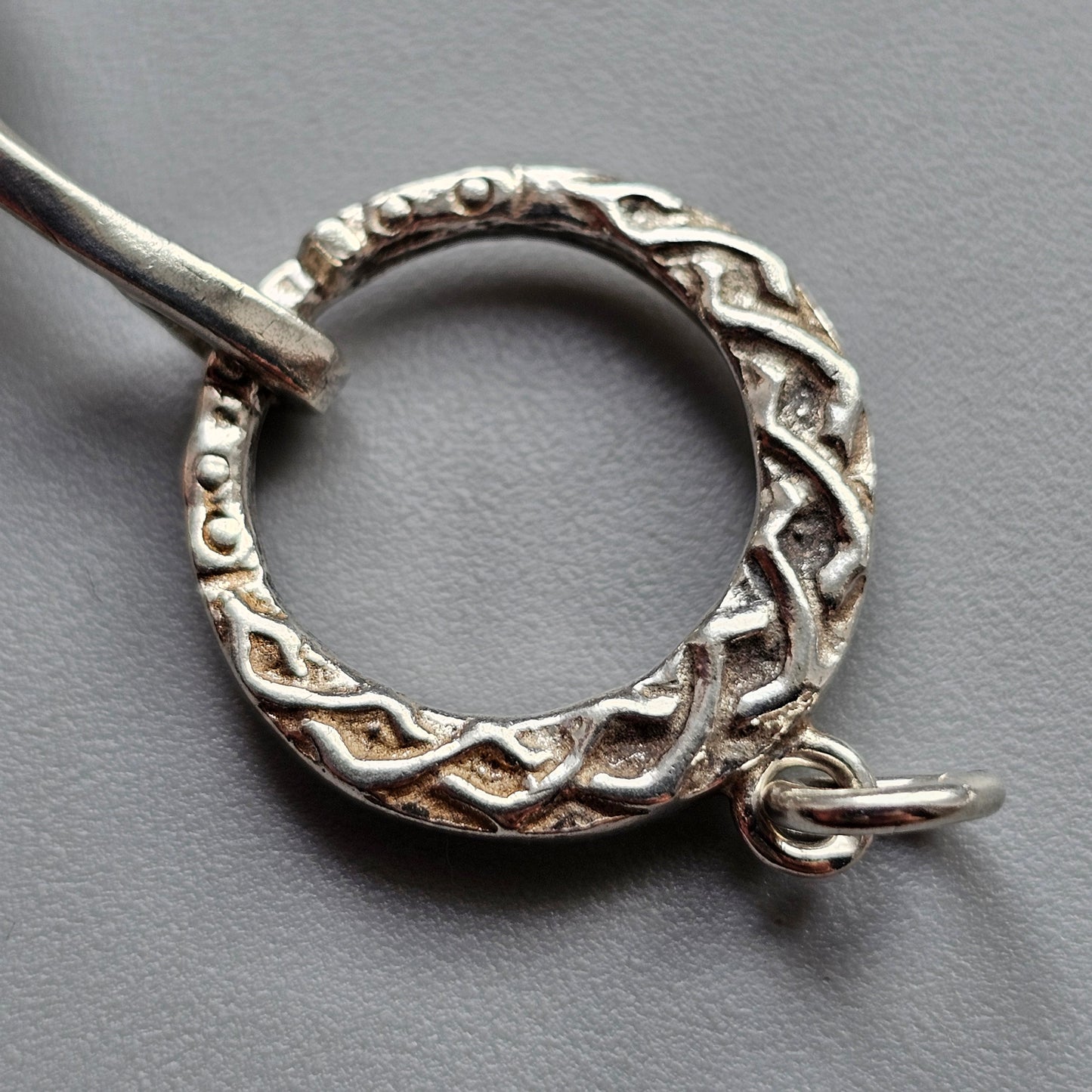Vintage Scottish Silver Ring Link Bracelet by Malcolm Gray Ortak