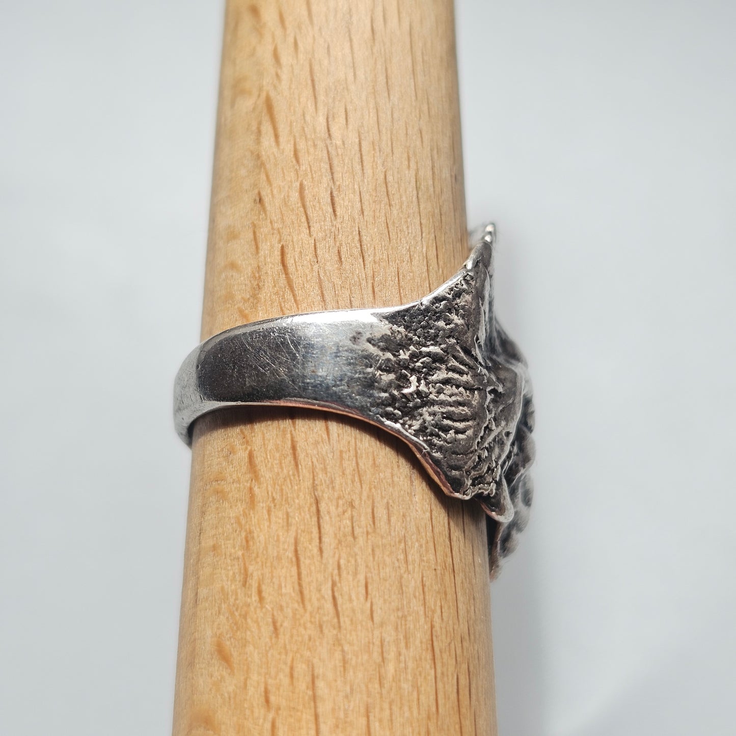 Vintage Sterling Silver Native American Chief Head Ring