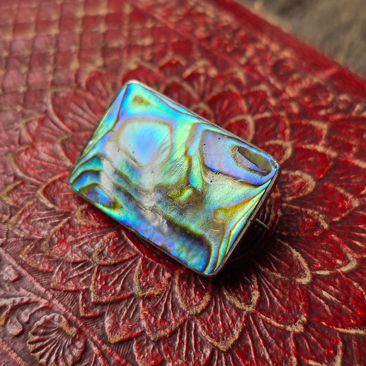 Vintage New Zealand Paua Shell Brooch