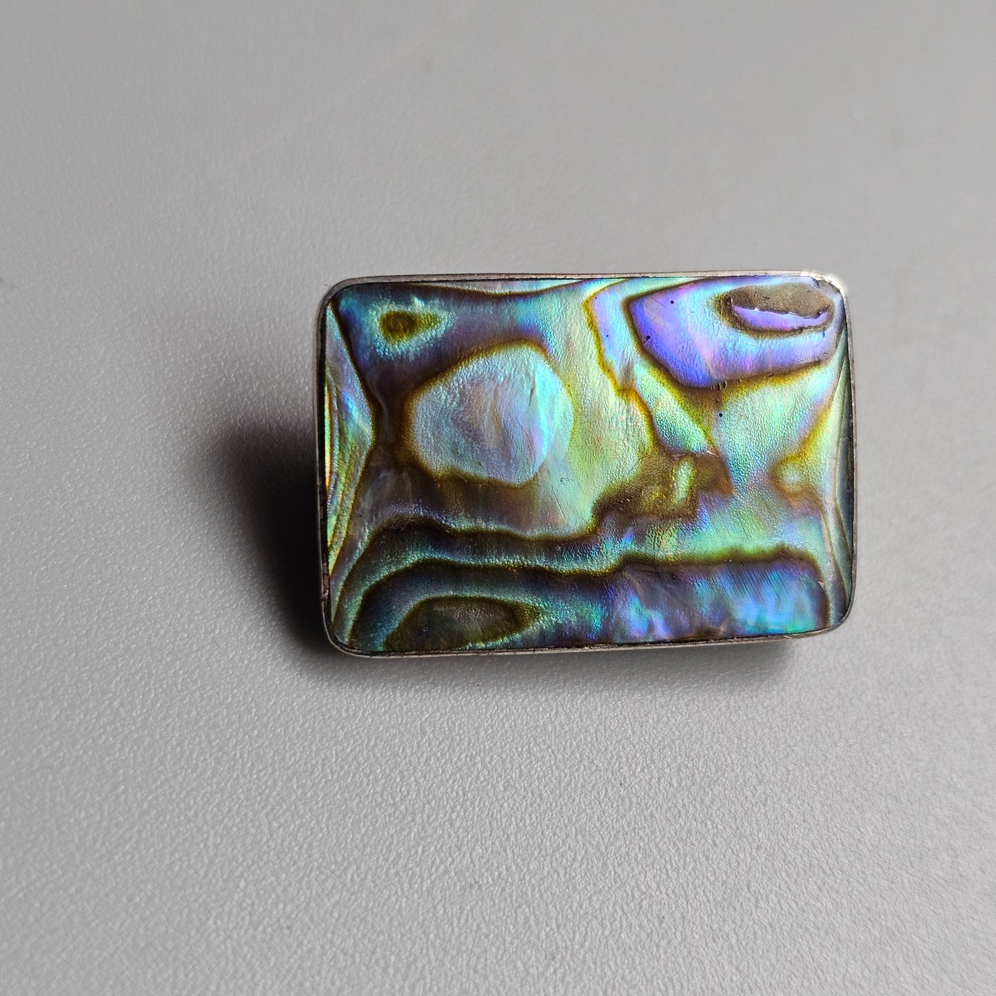 Vintage New Zealand Paua Shell Brooch