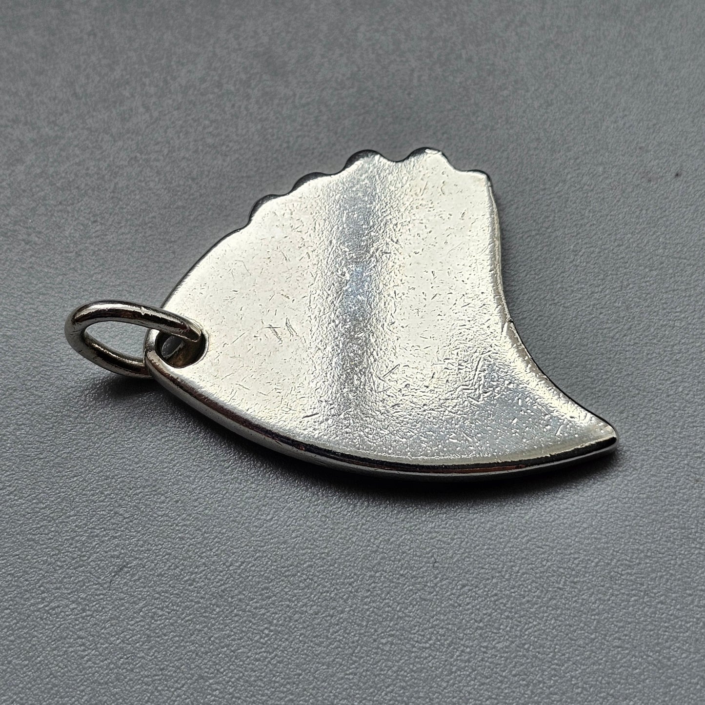 Sterling Silver Hedgehog Pendant Keyring Charm Scottish Hallmarked