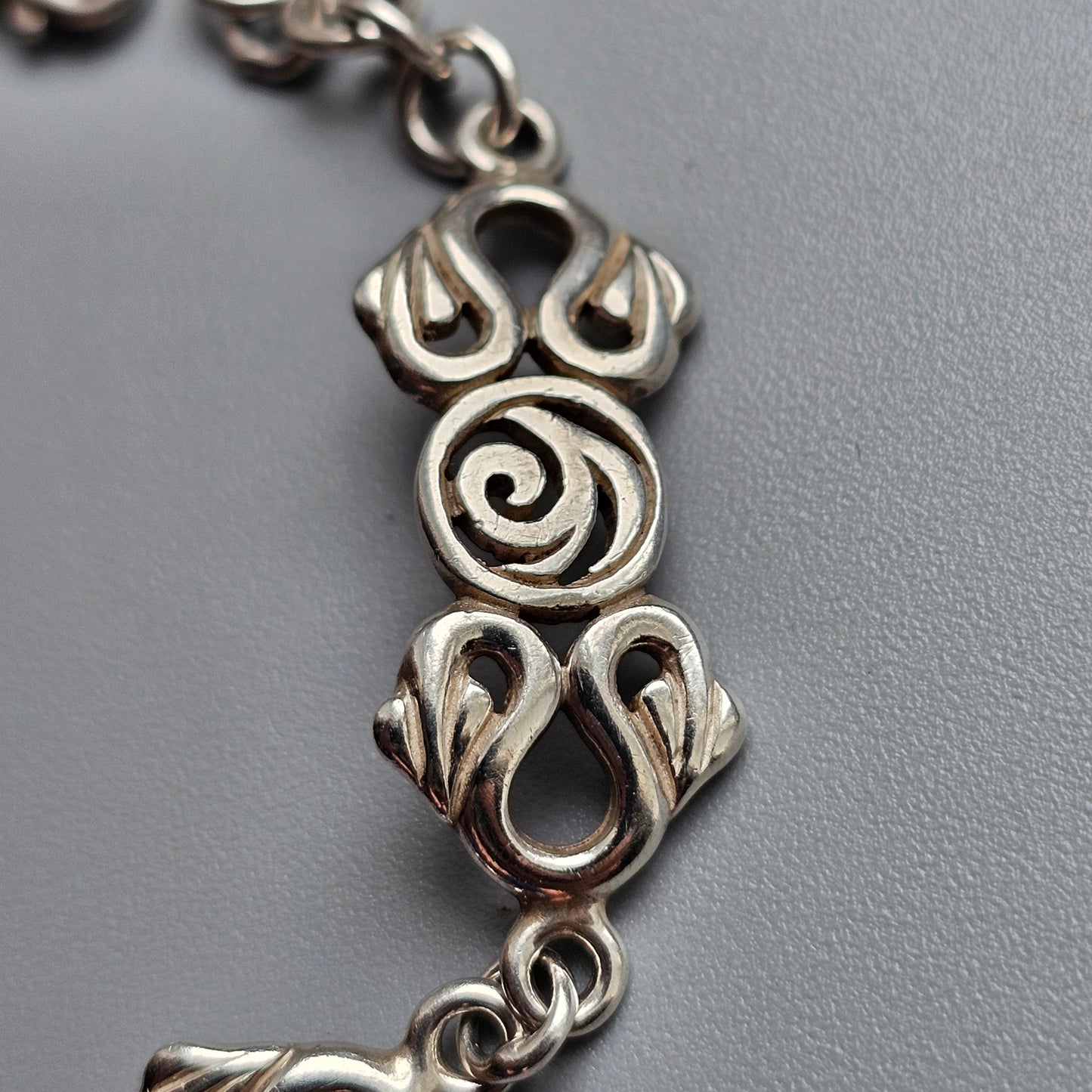 Vintage 1998 Historic Originals Sterling Silver Rennie Mackintosh Style Bracelet