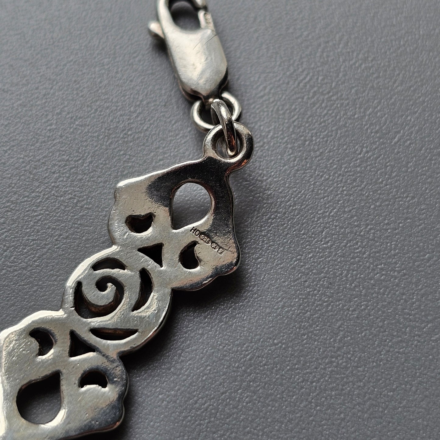 Vintage 1998 Historic Originals Sterling Silver Rennie Mackintosh Style Bracelet