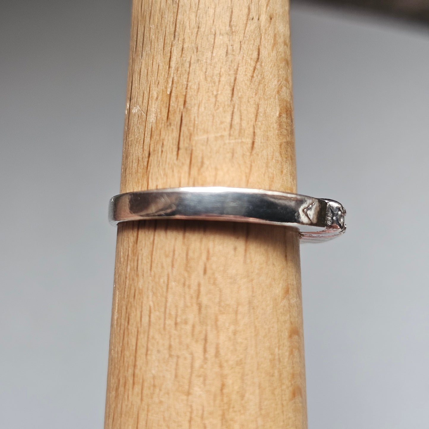 Vintage Sterling Silver Cubic Zirconia Five Stone Ring