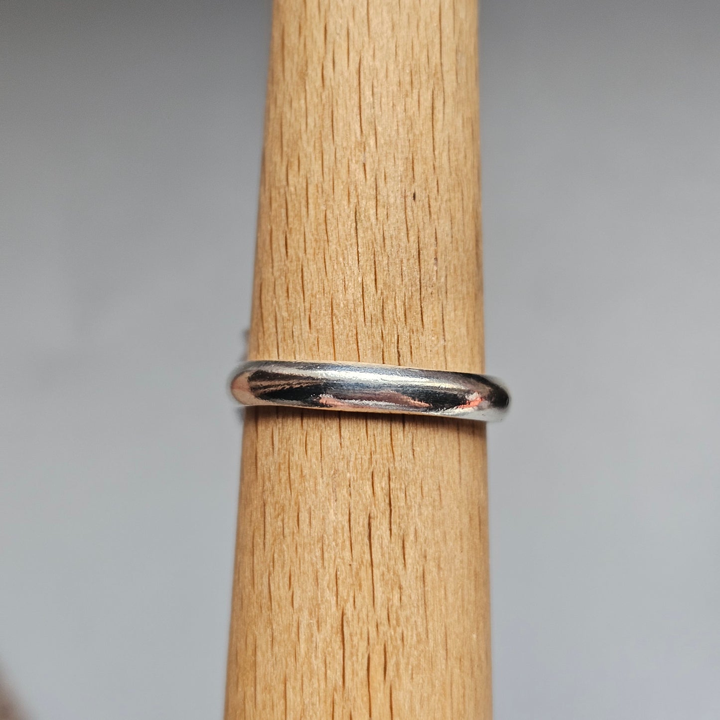 Vintage Sterling Silver Blue Spinel Solitaire Cocktail Ring
