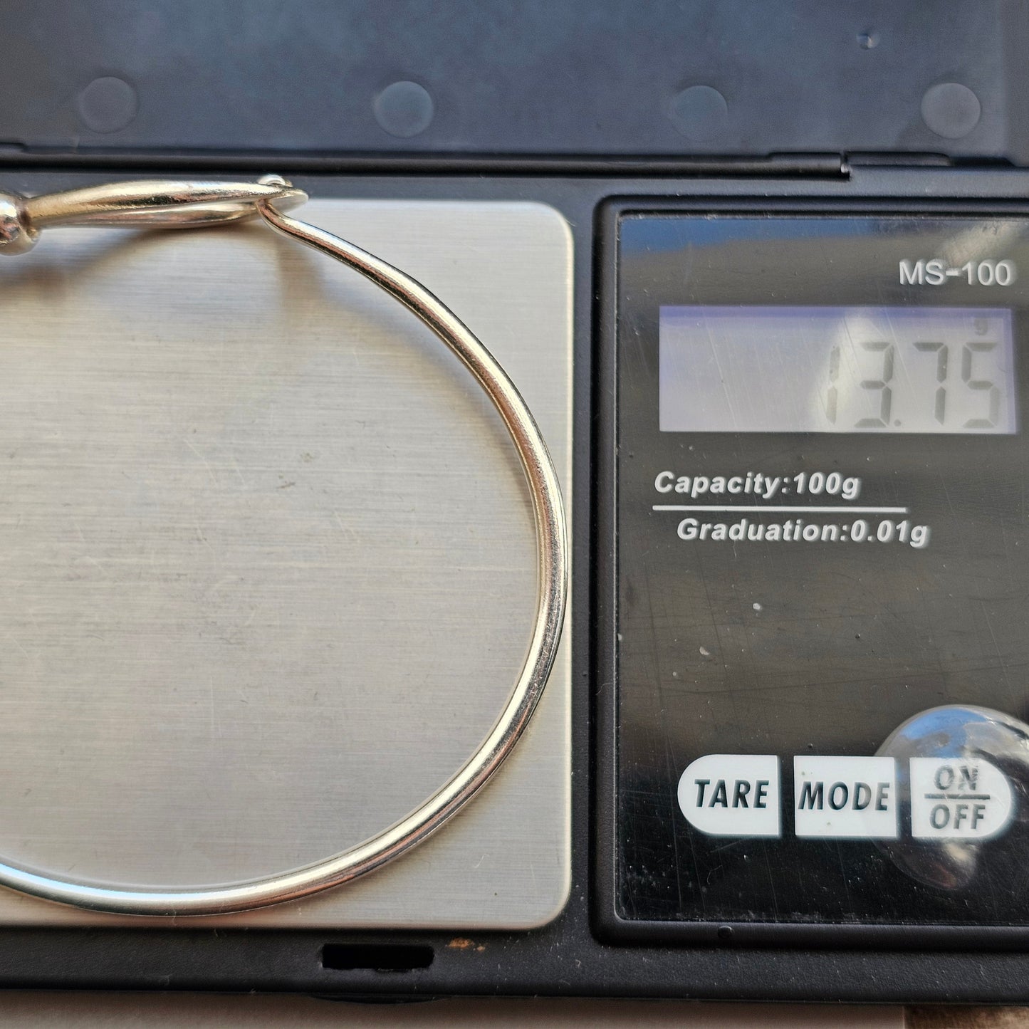 Vintage Sterling Silver Bow Knot Bangle London Hallmarked 2000