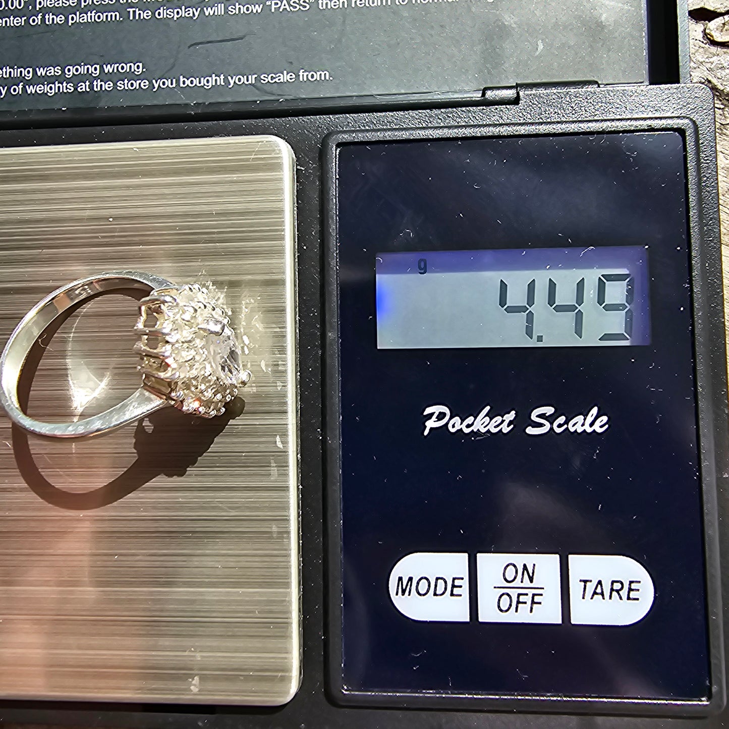 Sterling Silver Marquise Cubic Zirconia Cluster Ring