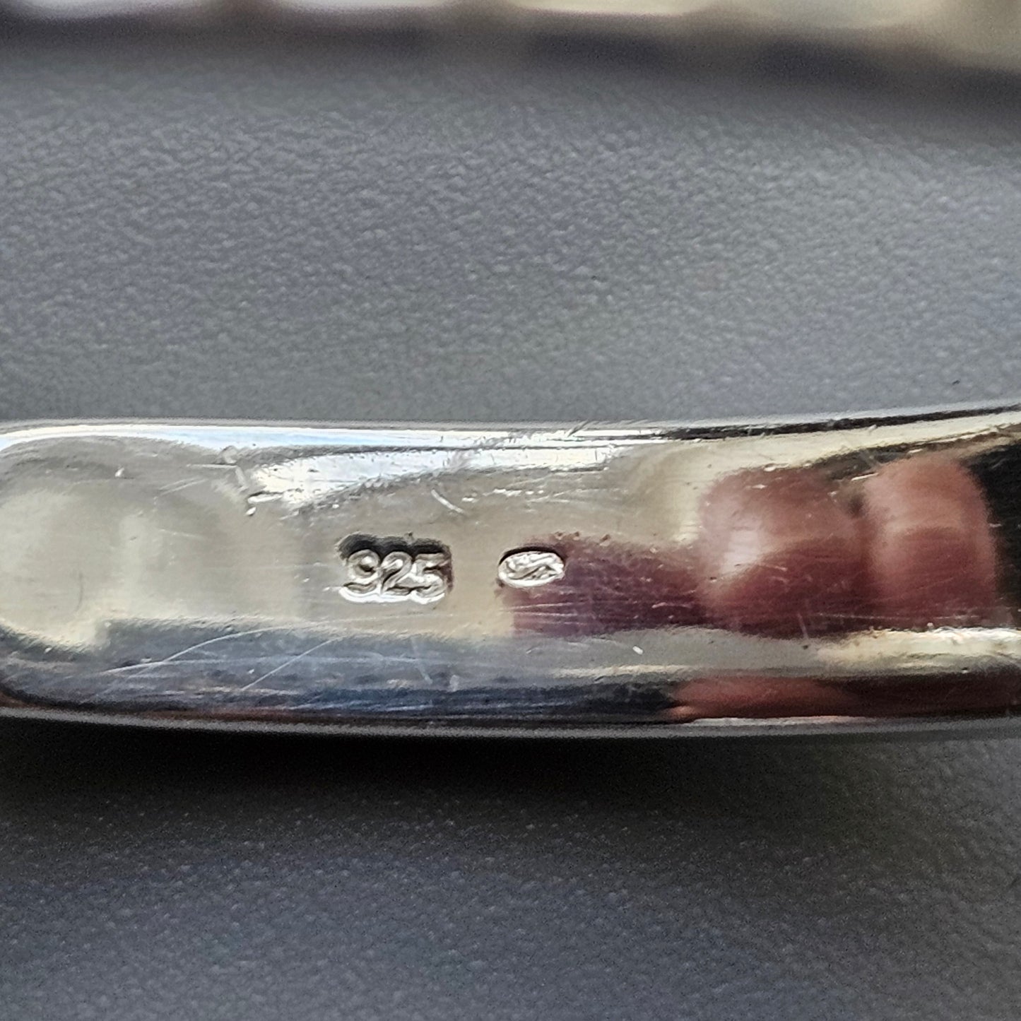 Vintage Heavy Esprit Sterling Silver & Cubic Zirconia Torque Bangle