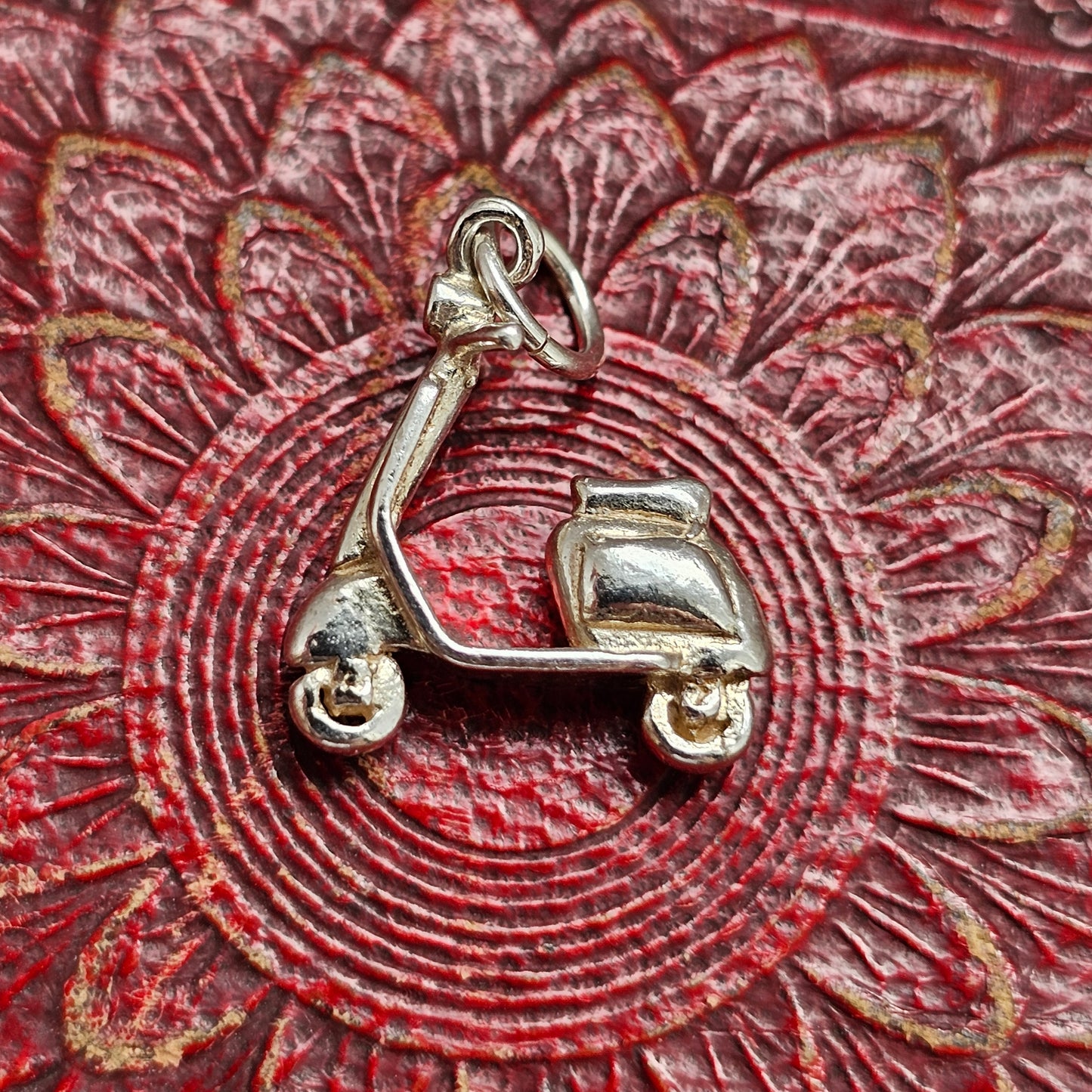 Vintage Sterling Silver Scooter Vespa Charm
