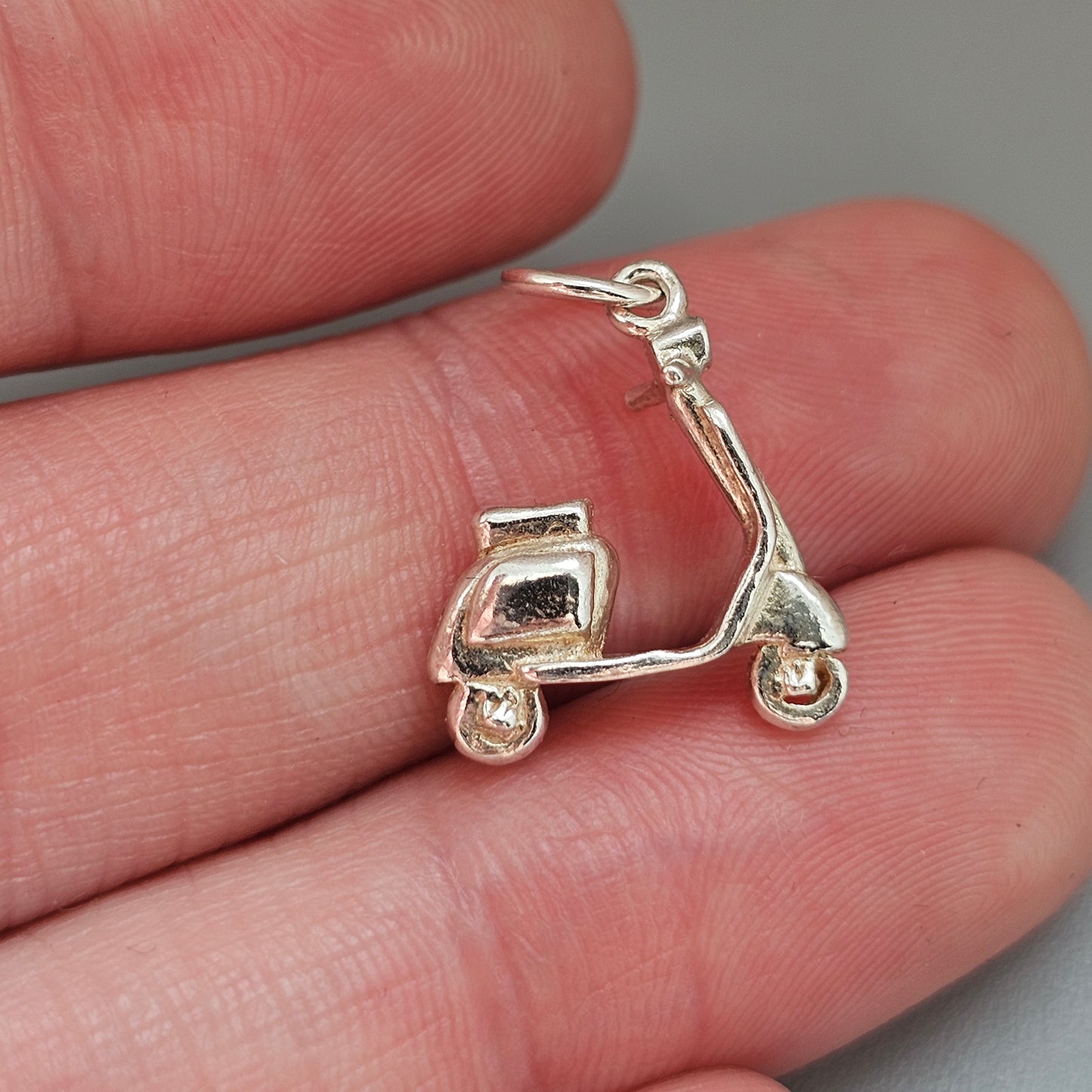 Vintage Sterling Silver Scooter Vespa Charm