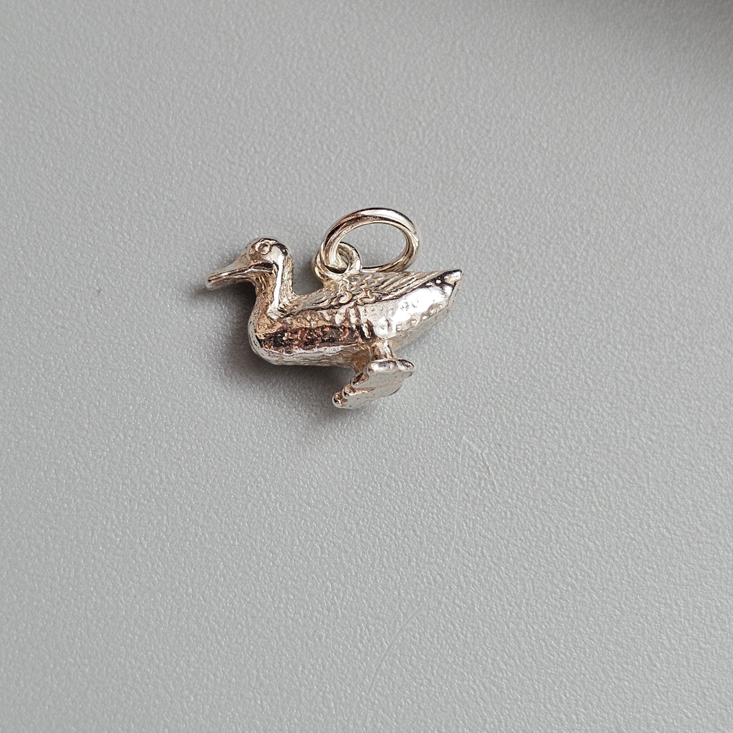 Vintage Sterling Silver Duck Charm