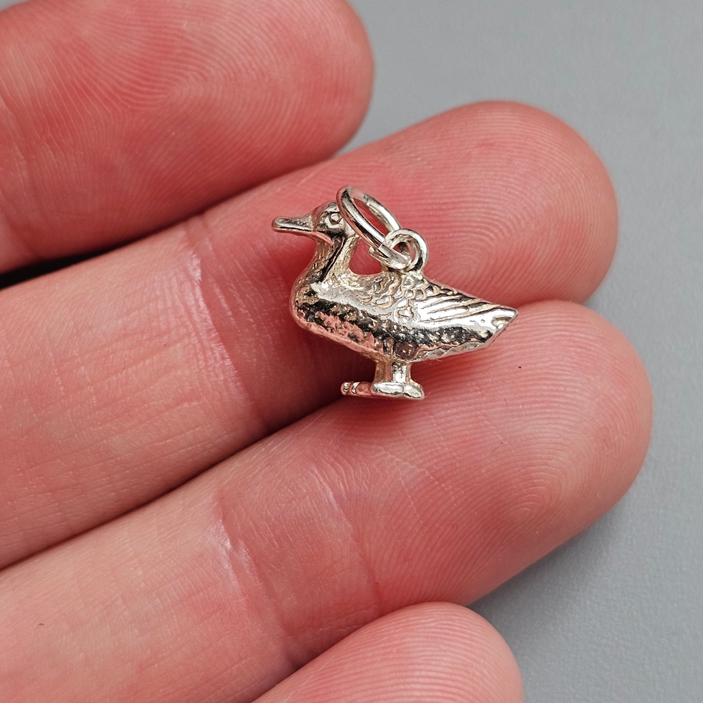 Vintage Sterling Silver Duck Charm