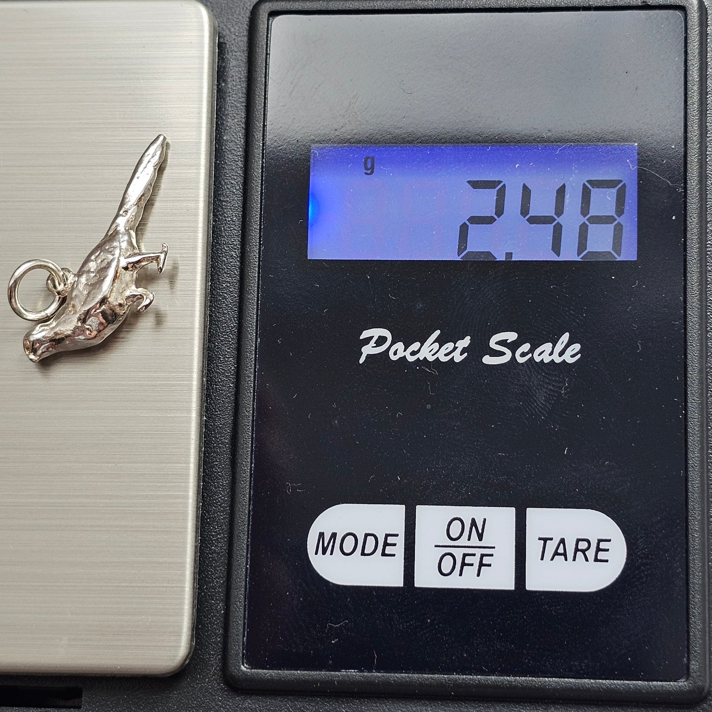 Vintage Sterling Silver Pheasant Charm