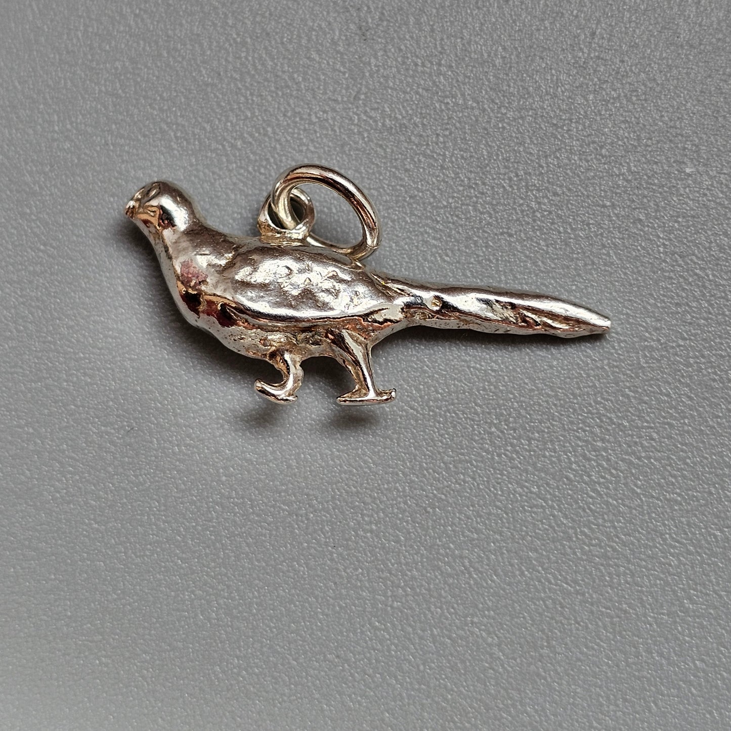 Vintage Sterling Silver Pheasant Charm