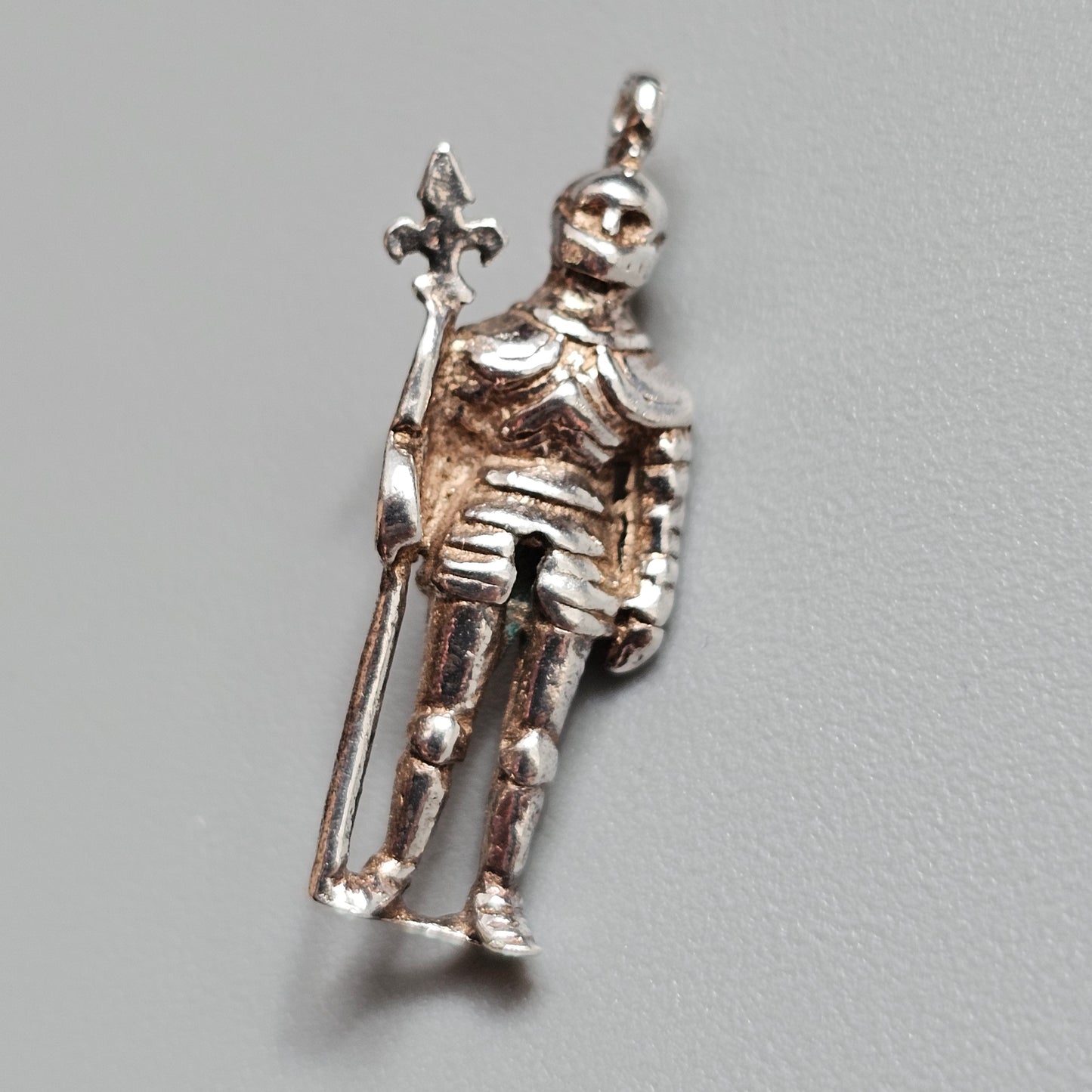 Vintage Sterling Silver Medieval Knight Charm