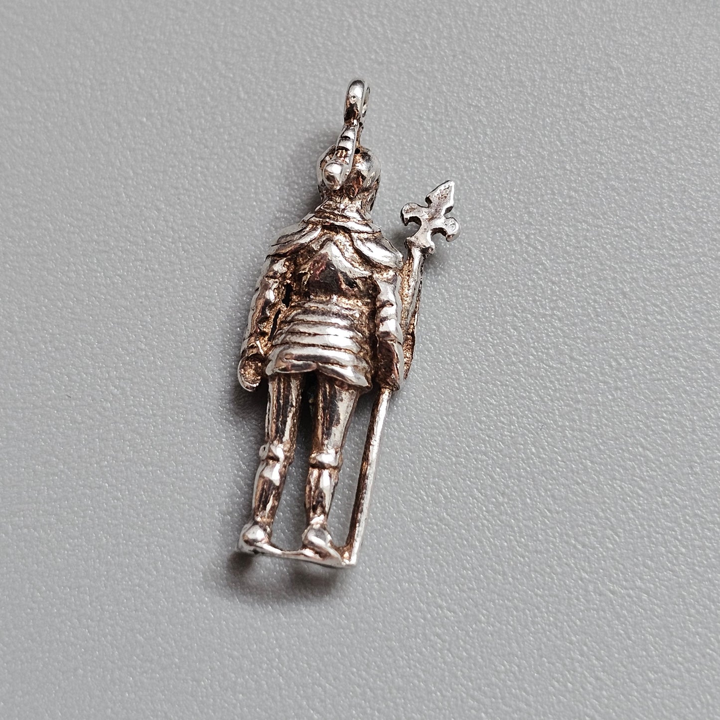 Vintage Sterling Silver Medieval Knight Charm
