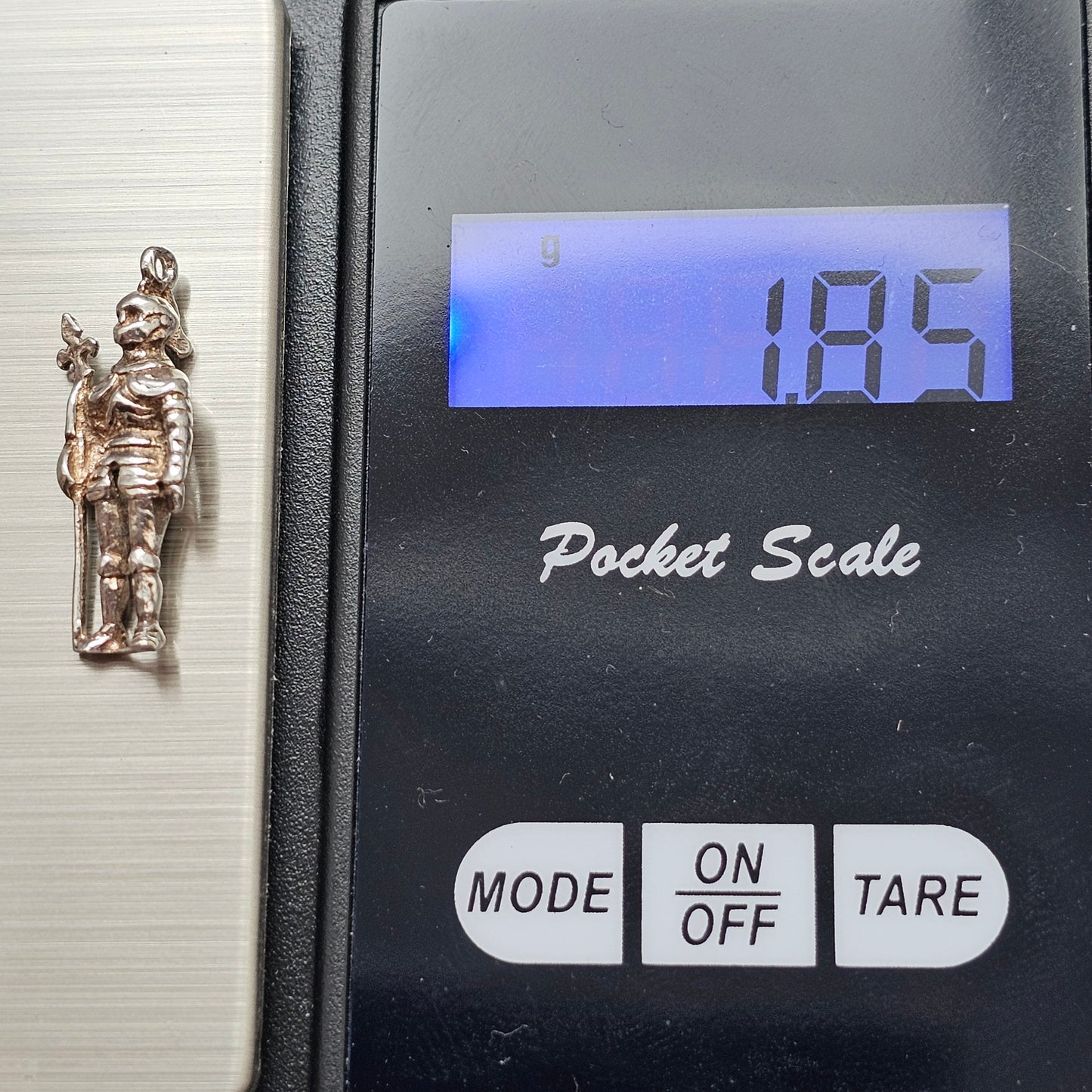Vintage Sterling Silver Medieval Knight Charm