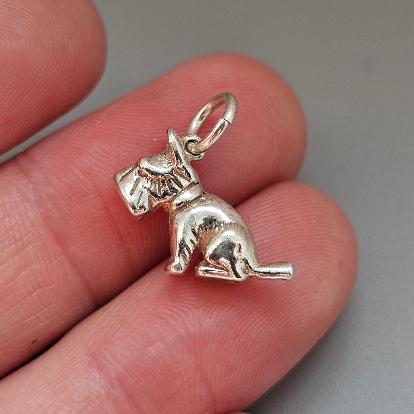 Vintage Sterling Silver Scottie Dog Charm