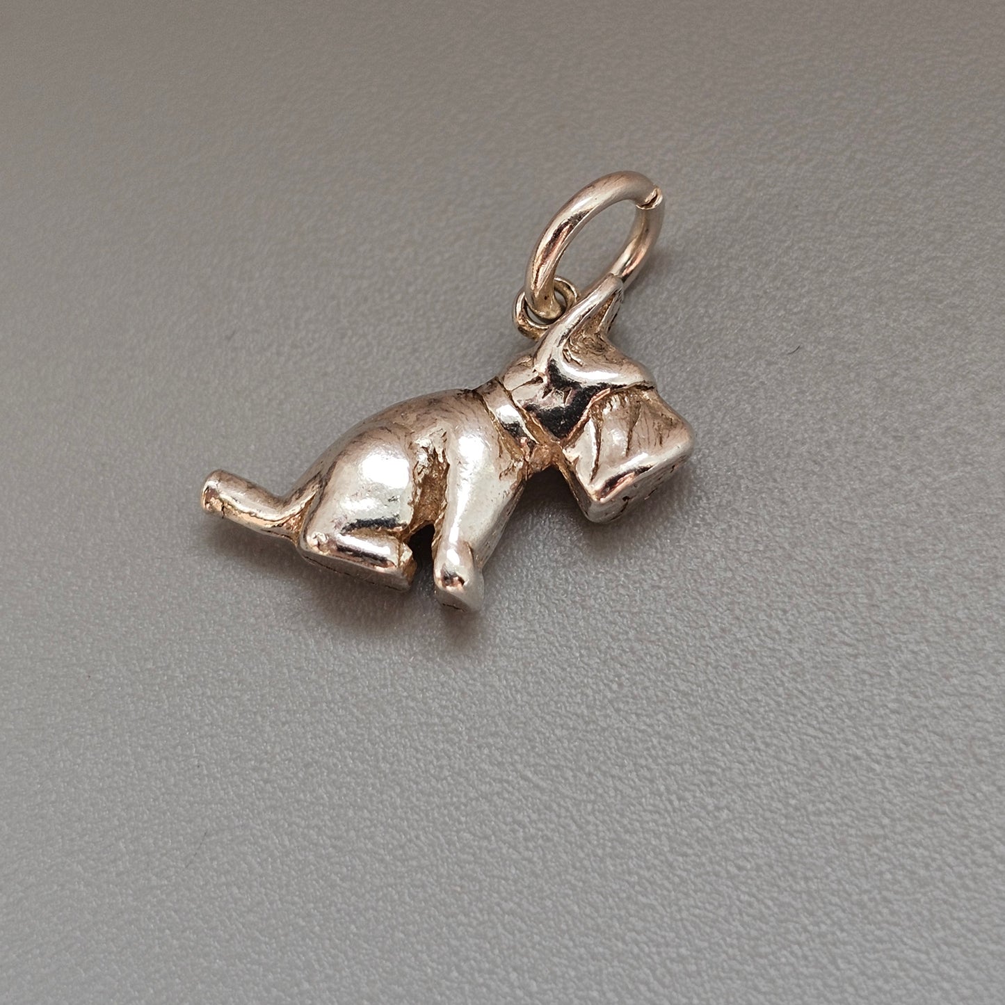 Vintage Sterling Silver Scottie Dog Charm