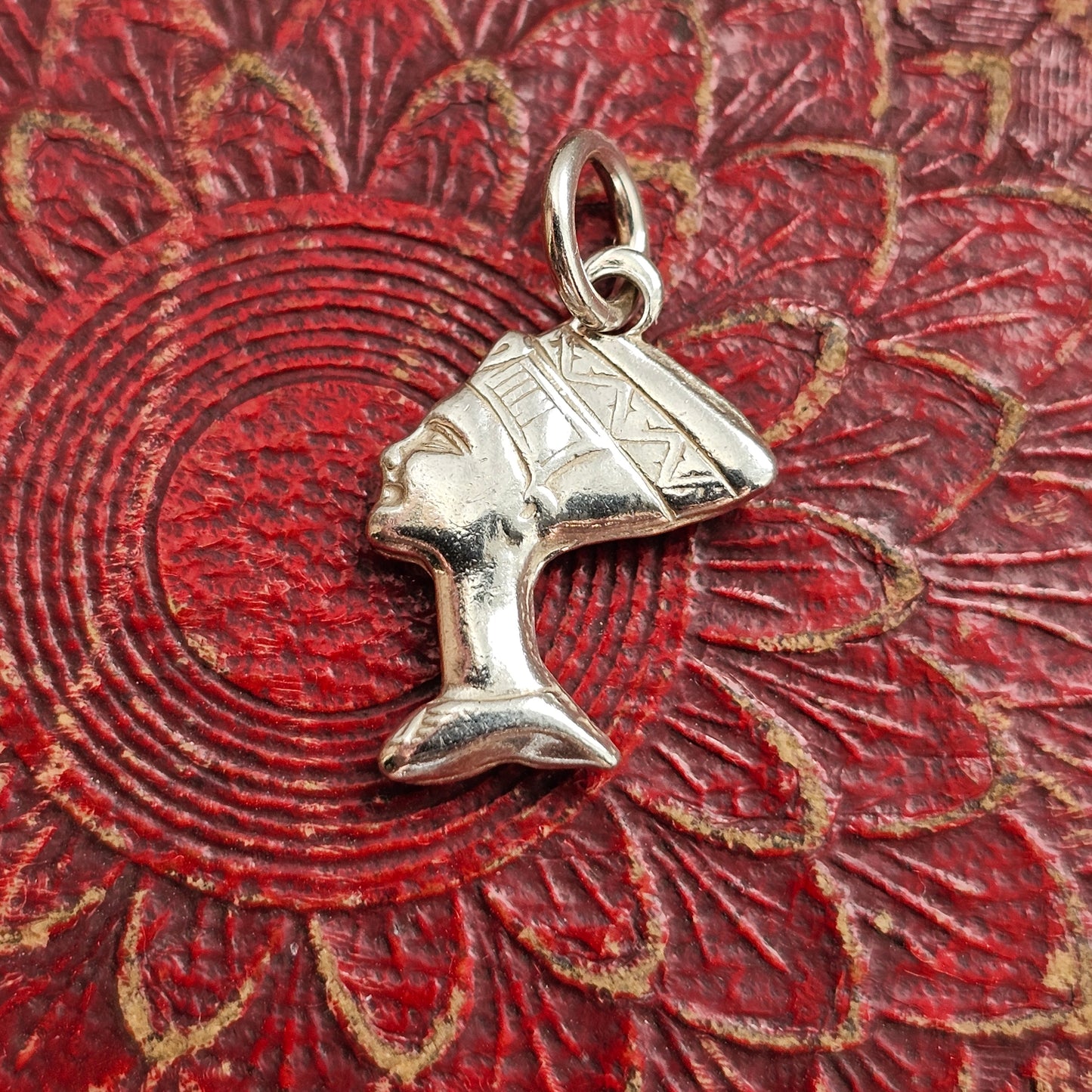 Vintage Sterling Silver Nefertiti Charm