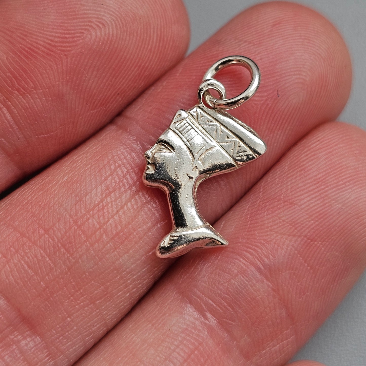 Vintage Sterling Silver Nefertiti Charm