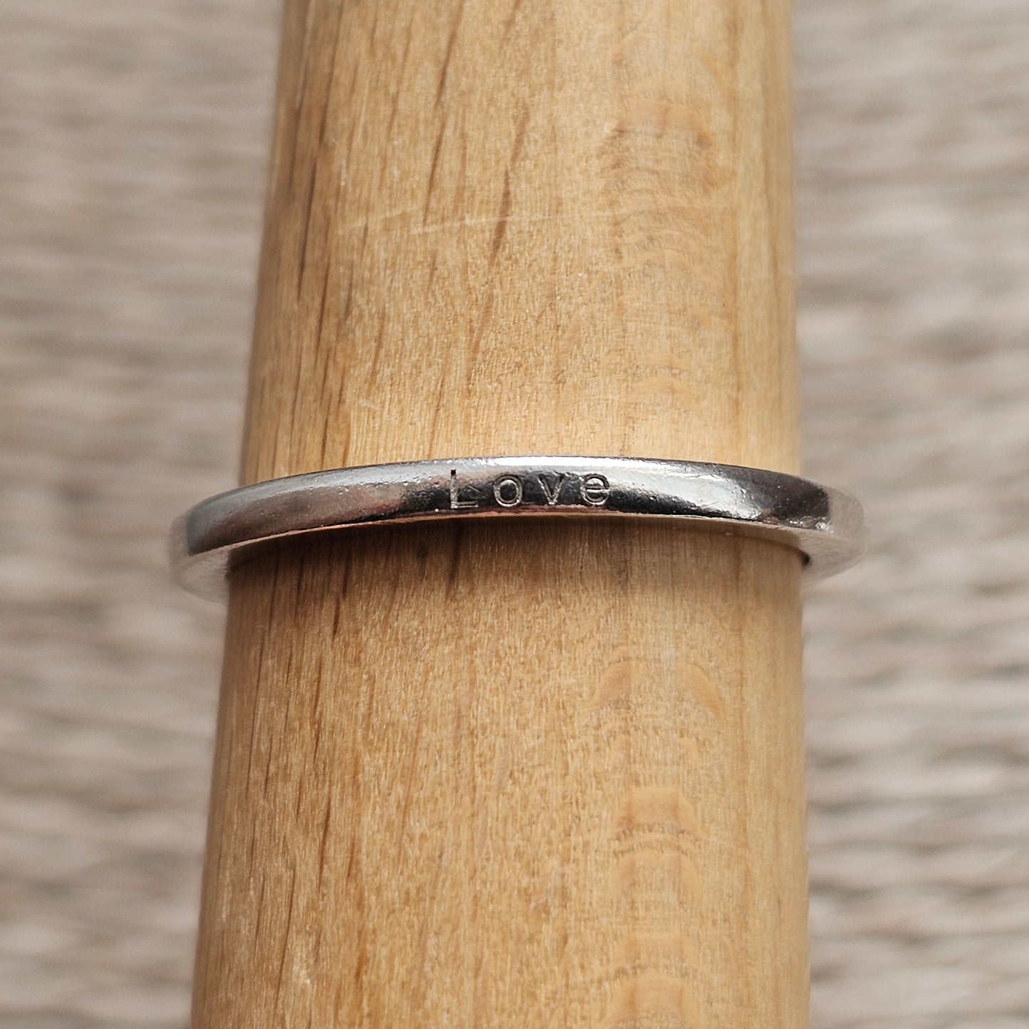 Sterling Silver LOVE Stacking Ring