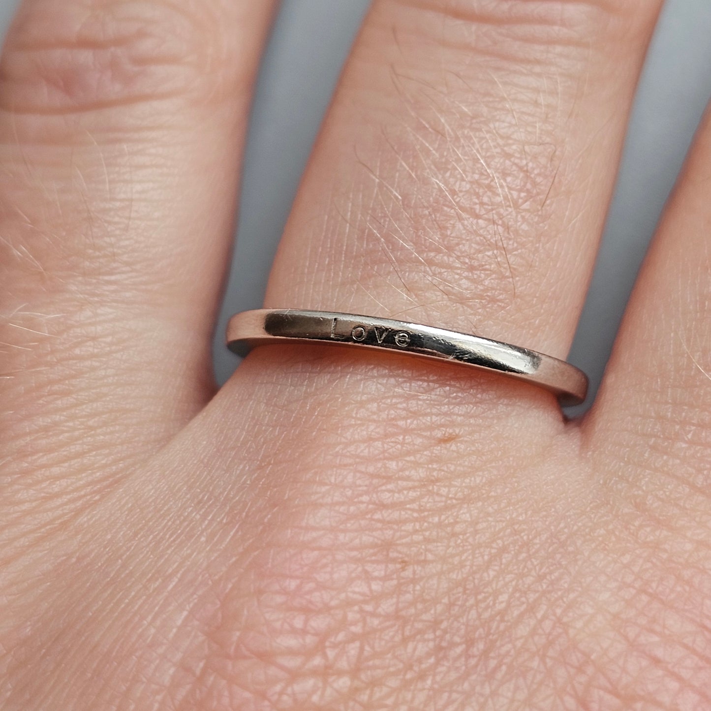 Sterling Silver LOVE Stacking Ring