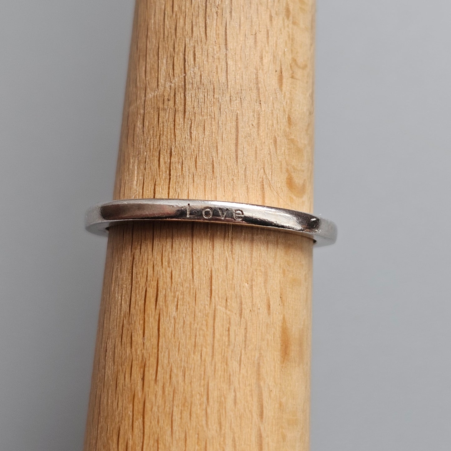 Sterling Silver LOVE Stacking Ring